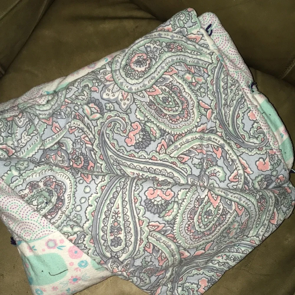 2 Handmade Quilted Baby Blankets
